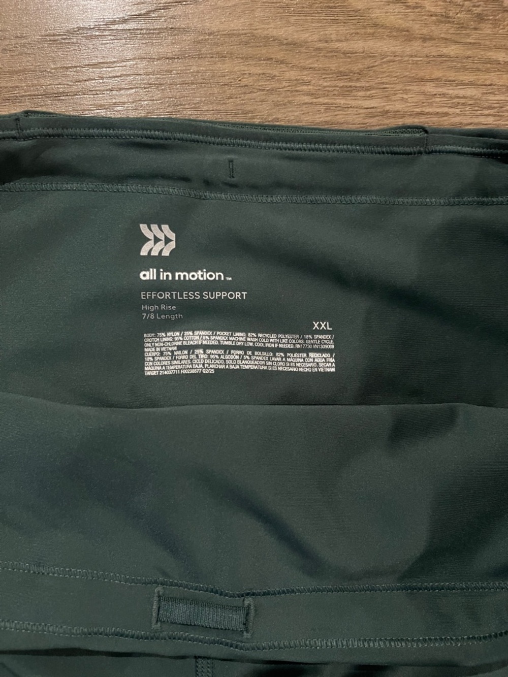 all in motion Dark Green High-Waist Leggings - Picture 5 of 10